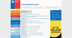 Desktop Screenshot of comunidadescolar.cl