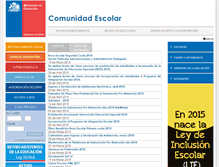 Tablet Screenshot of comunidadescolar.cl